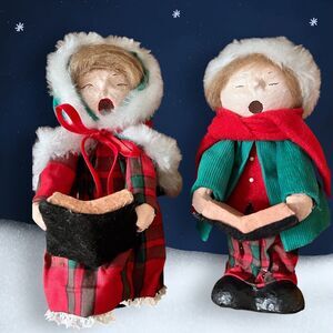 1970s Christmas Carolers by Charupado Christmas Creations California